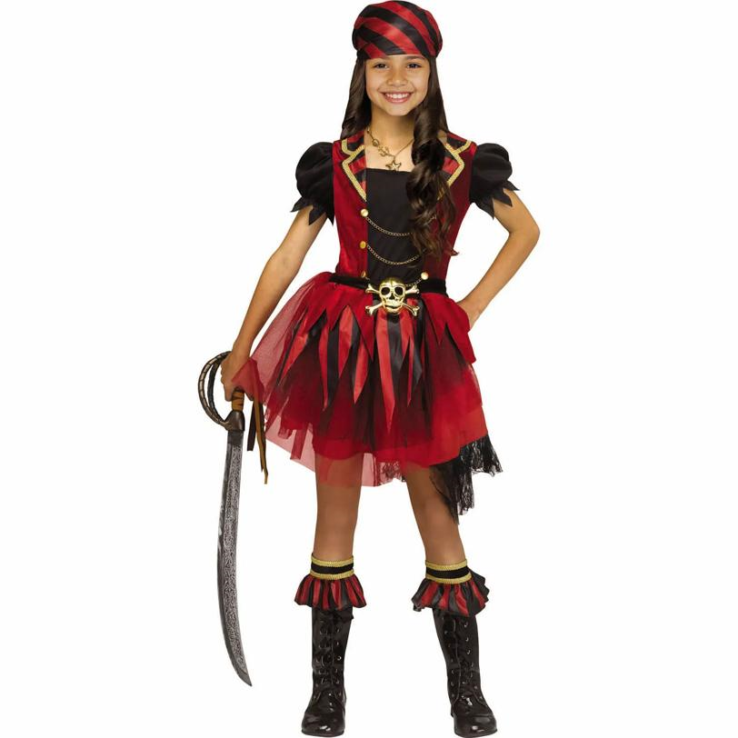Kids Jolly Pirate Short-Sleeved Dress Costume