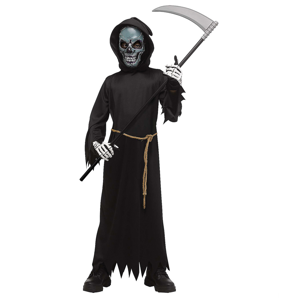 Kid's Electro Skull Reaper w/ Light-Up Mask Costume