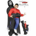 Kids Ghost Face Inflatable Piggyback Costume - One Size