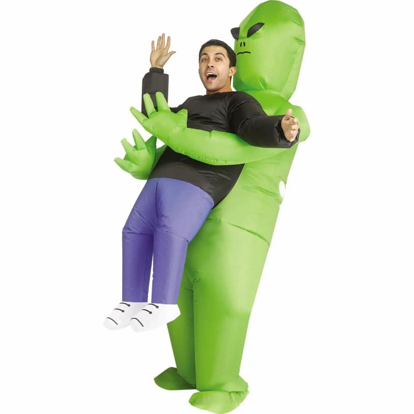 Adults Inflatable Green Alien Abduction Costume