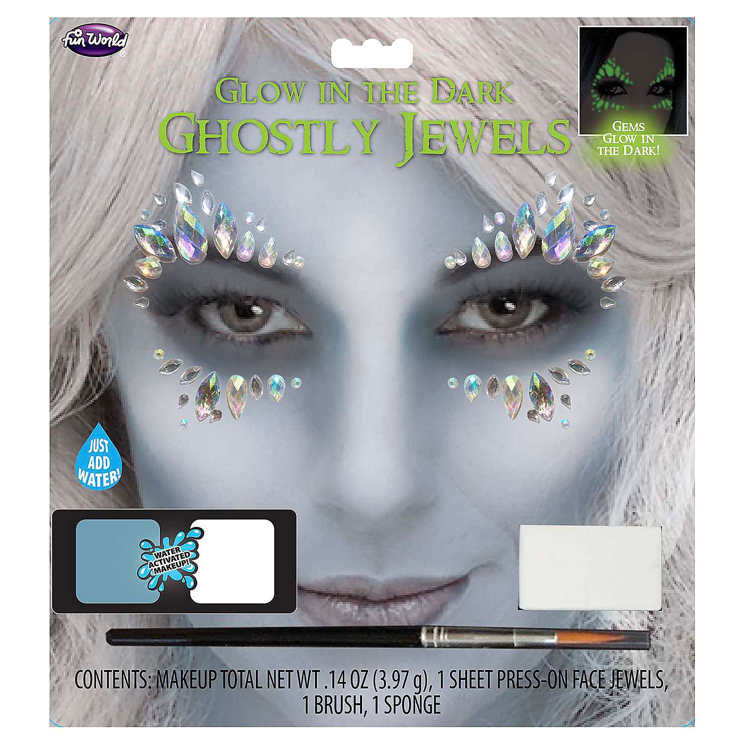 Glow-in-the-Dark Ghostly Jewels Makeup Kit