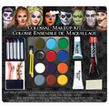 12-Color Colossal Makeup Kit with Fake Blood Costume Accessory