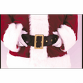 61" Adults Deluxe Black & Gold Santa Belt