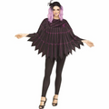 Adults Spiderweb Polyester Poncho Costume