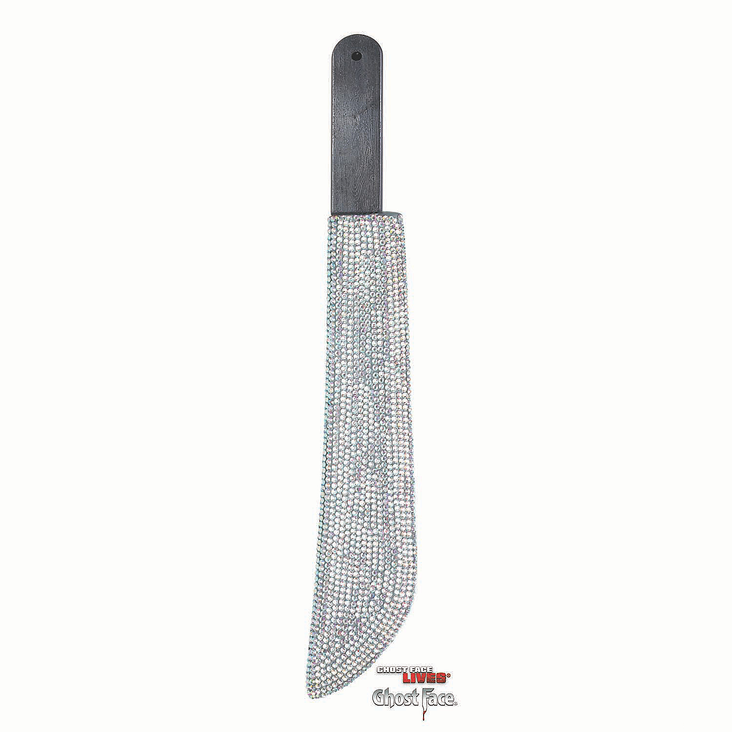 Scream™ Ghost Face Bling Machete with Rhinestones Costume Accessory, 21"