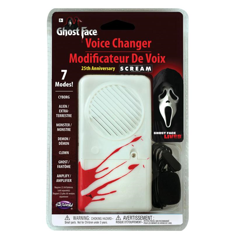 Scream 25th Anniversary Deluxe Voice Changer – 6 Scary Modes