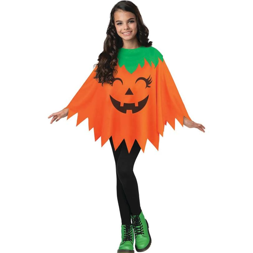 Pumpkin Child Poncho Costume