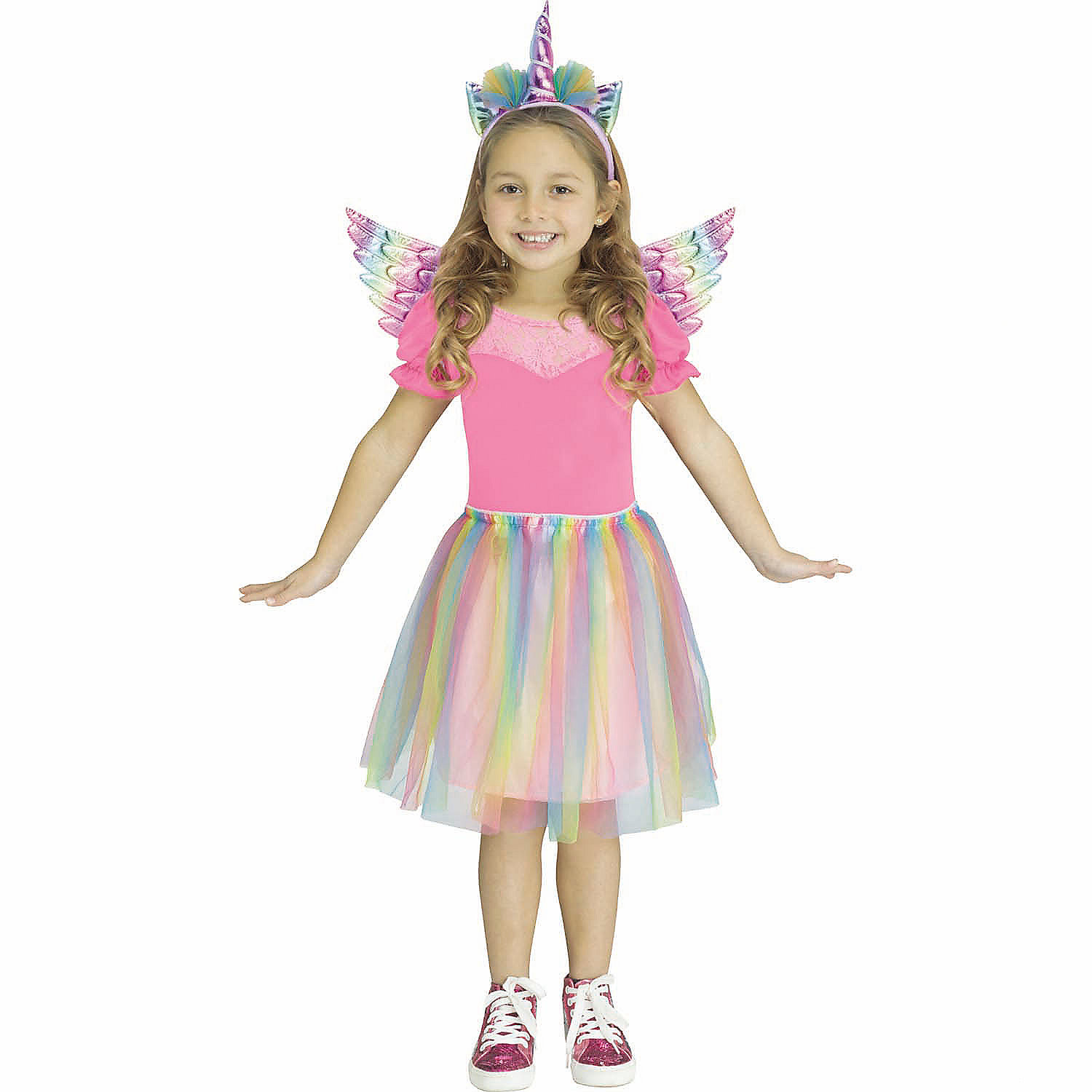 Kids Pastel Unicorn Wing Tutu Set Costume Accessory