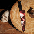 Chef Knife Skull Graphic Blade