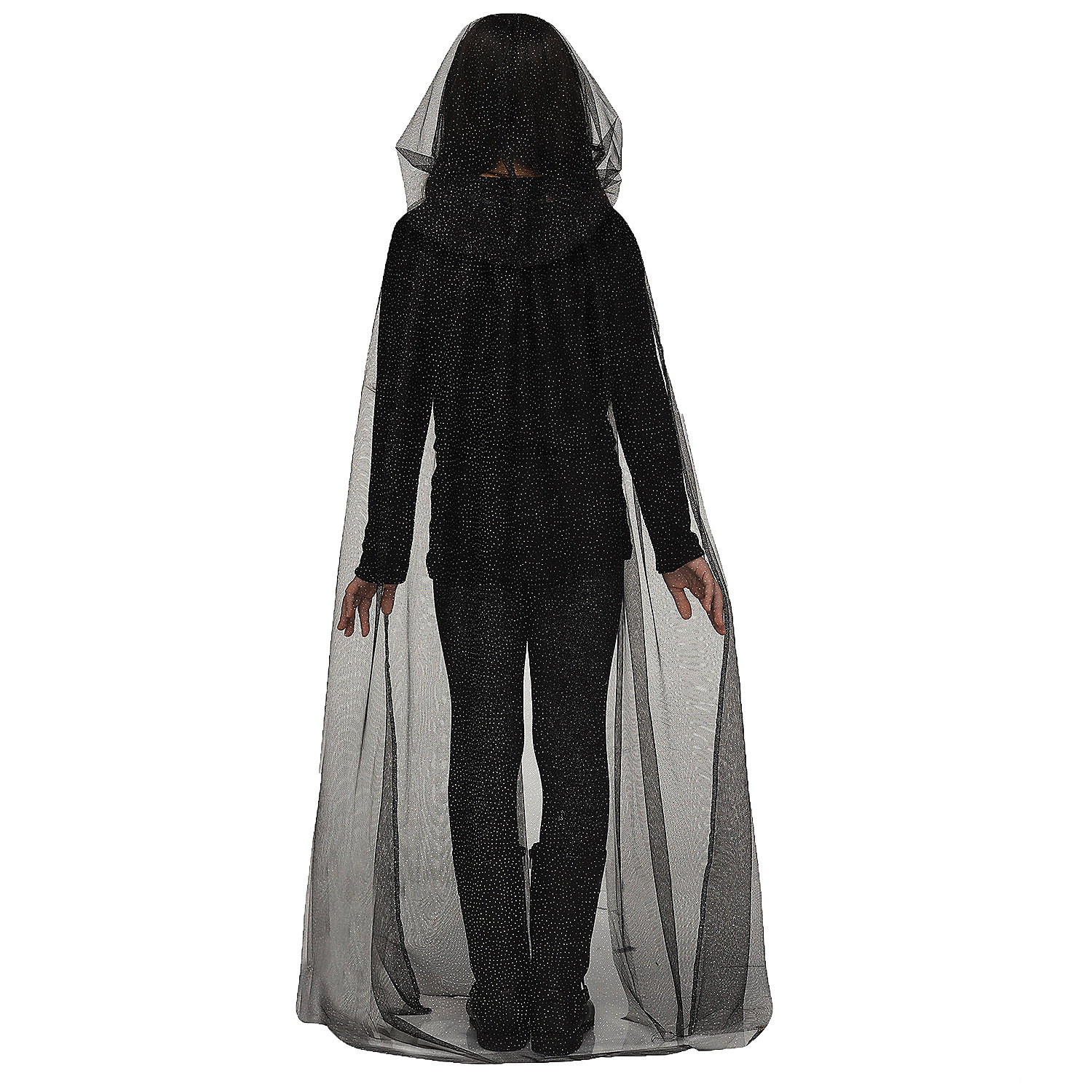 Kid's Hooded Sparkle Cape Costume Accessory