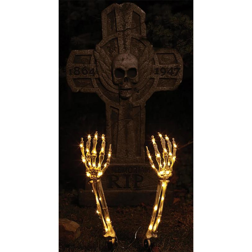 Skeleton Arms Light-Up Yard Décor, 15-Inch