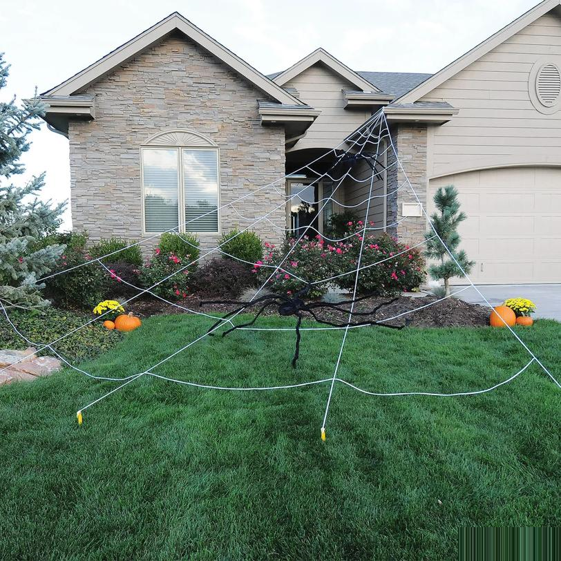 Spider Yard Web Light-Up 210 LED 24 inches