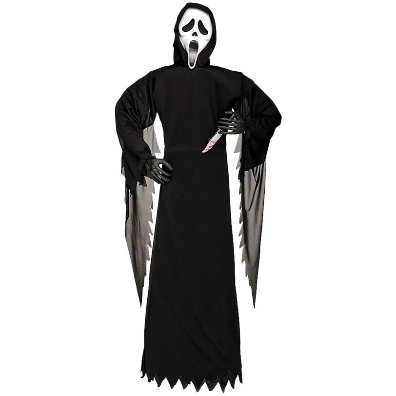 Ghost Face Prop with Knife 6 inches