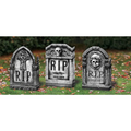 Photo-Realistic Tombstone Cross & Skull Set