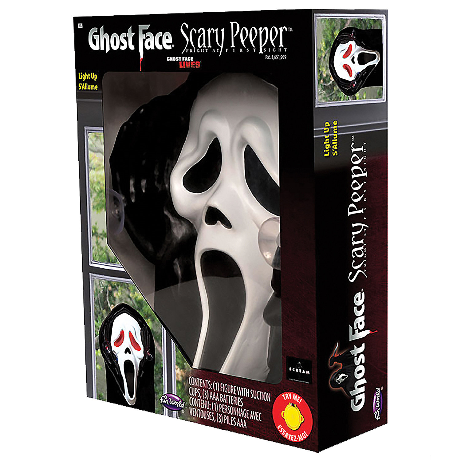 Window Peeper Light-Up Ghost Face