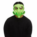 Adults Gas Mask Respirator Green Plastic Full Face Mask