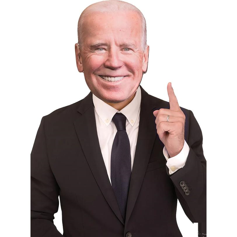 Biden Photo Realistic Plastic Half Mask