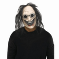 Adults Mad Scientist Overhead Mask with Black Hair - One Size