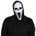 Adult Ghost Face Banshee Mask with Black Shroud
