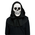 Adult Reaper Horror Mask with Black Shroud