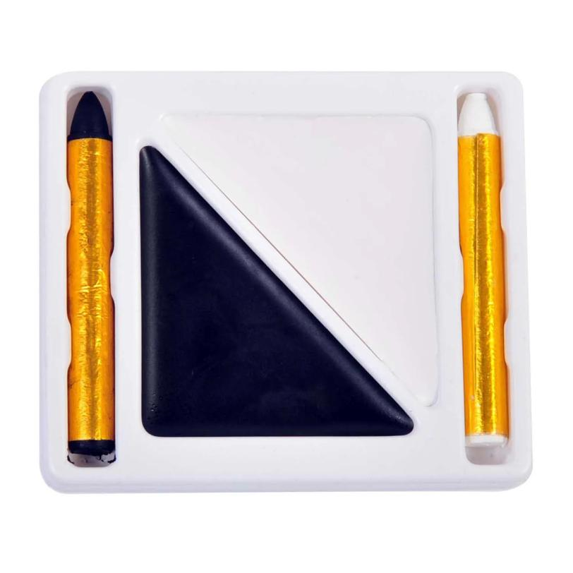 Hypoallergenic Black & White Cream & Crayons Makeup Kit