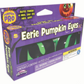 Fade In & Fade Out Battery-Operated Eerie Green Pumpkin Eyes Halloween Decoration