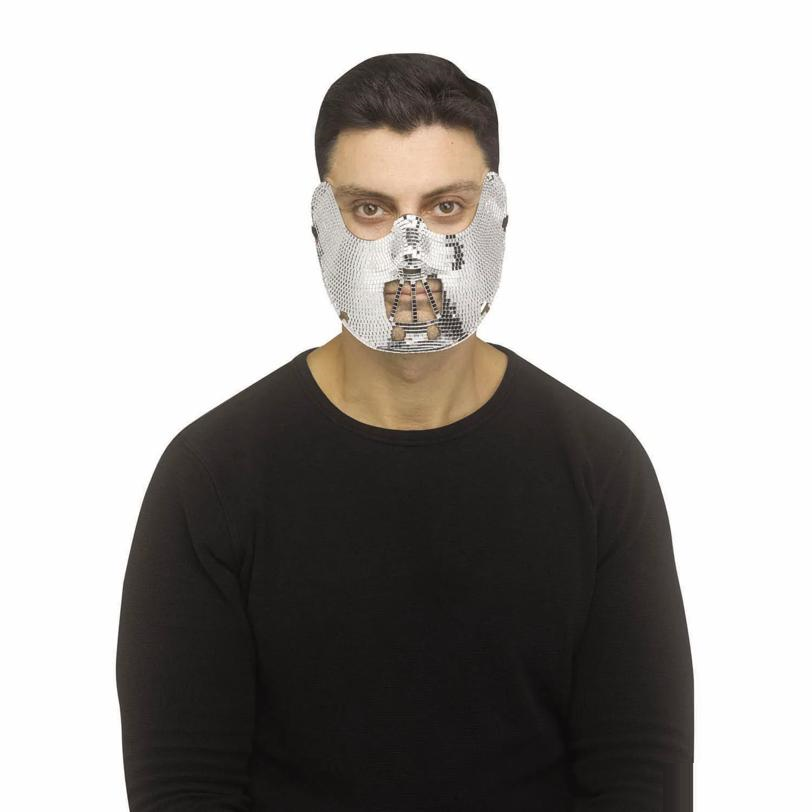 Adults Disco Bling Retraint Plastic Mask