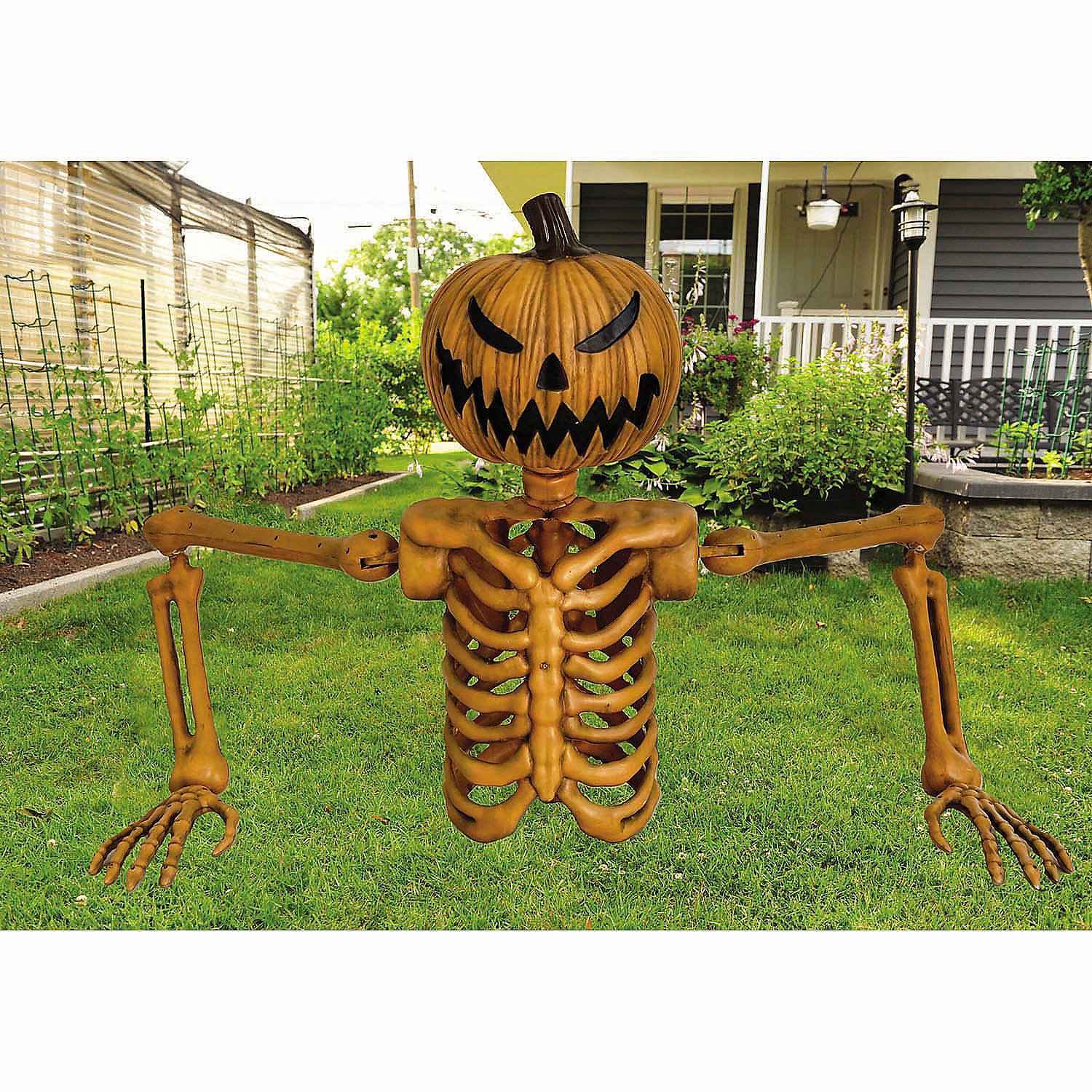 4 Ft. Jack-O'-Lantern Grave Breaker Halloween Outdoor Decoration