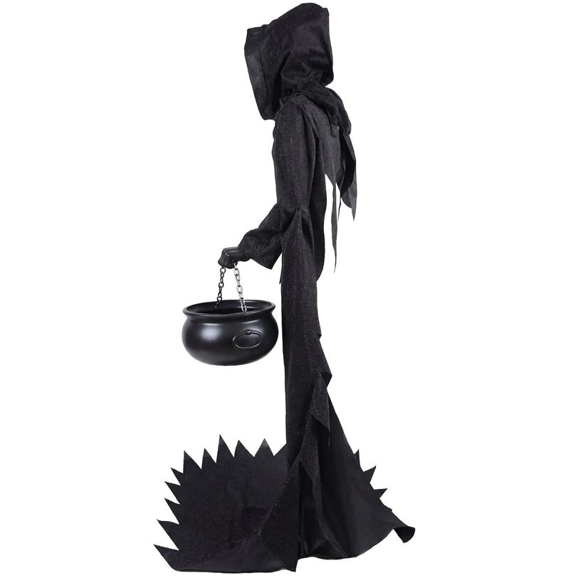 6 Ft. Ghost Face Illusionary Figure with Cauldron Halloween Decoration