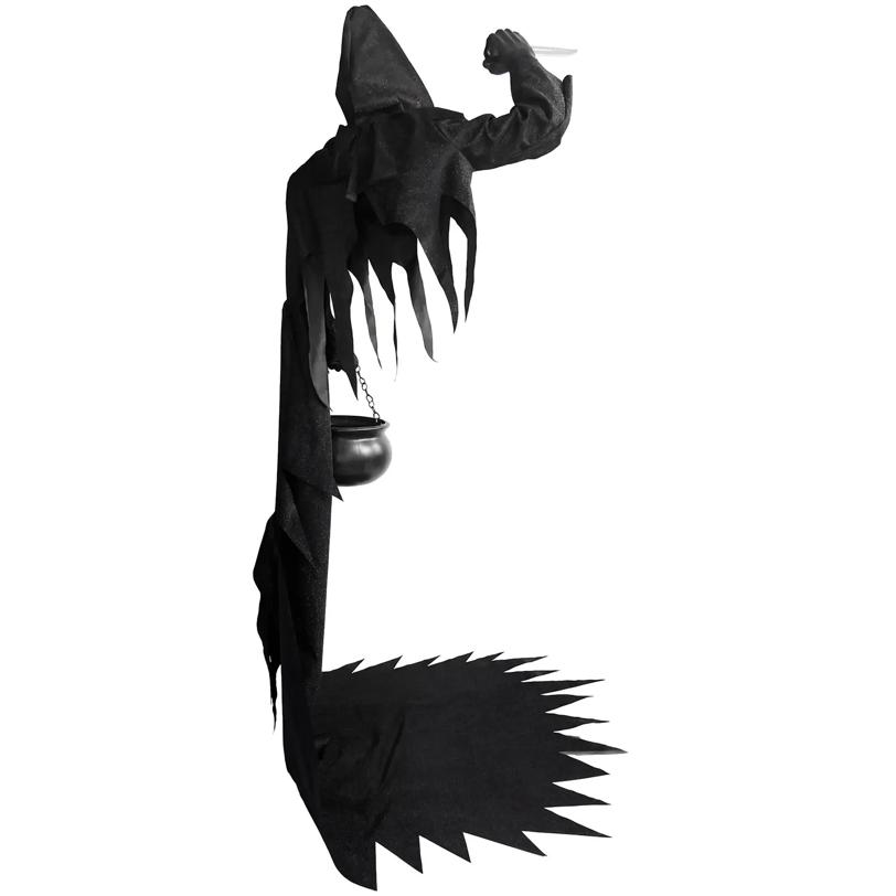 6 Ft. Ghost Face Illusionary Figure with Cauldron Halloween Decoration