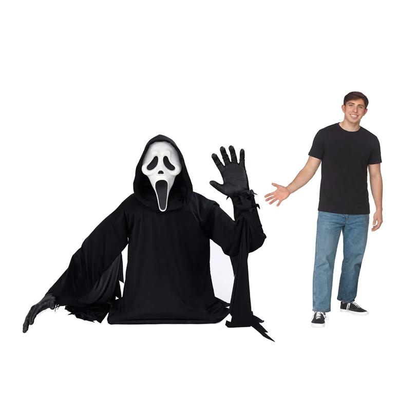 4 ft Ghost Face Waving Grave Breaker Halloween Decoration