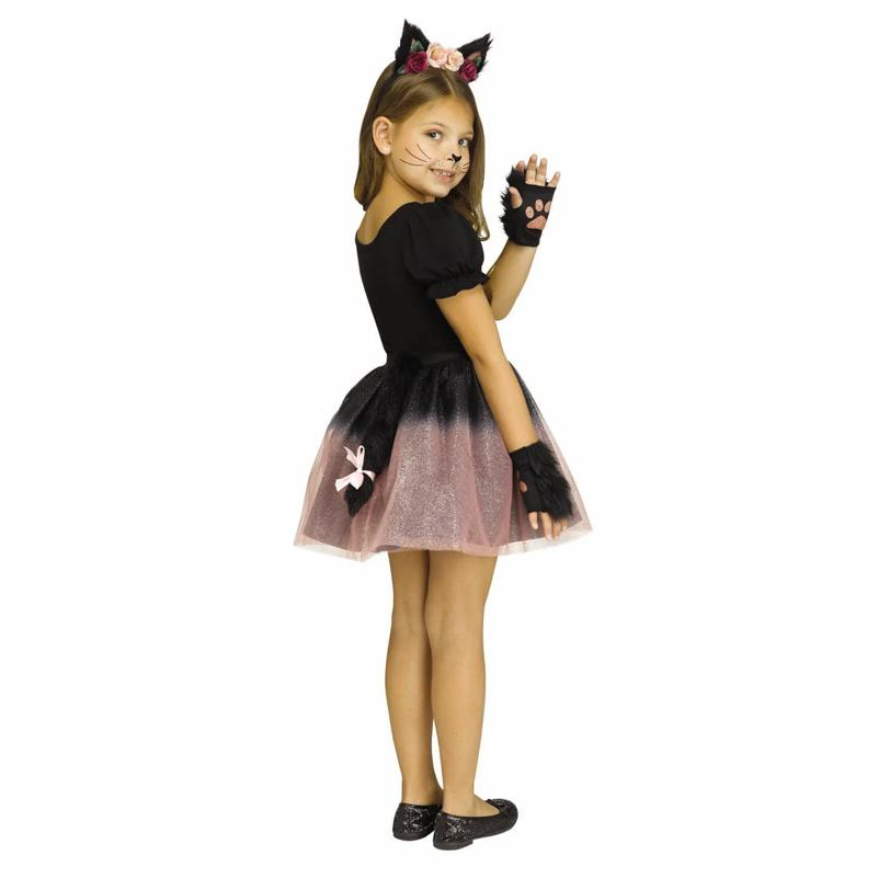 Kids Pretty Pets Cat Black & Pink Sparkle Tutu Kit Costume