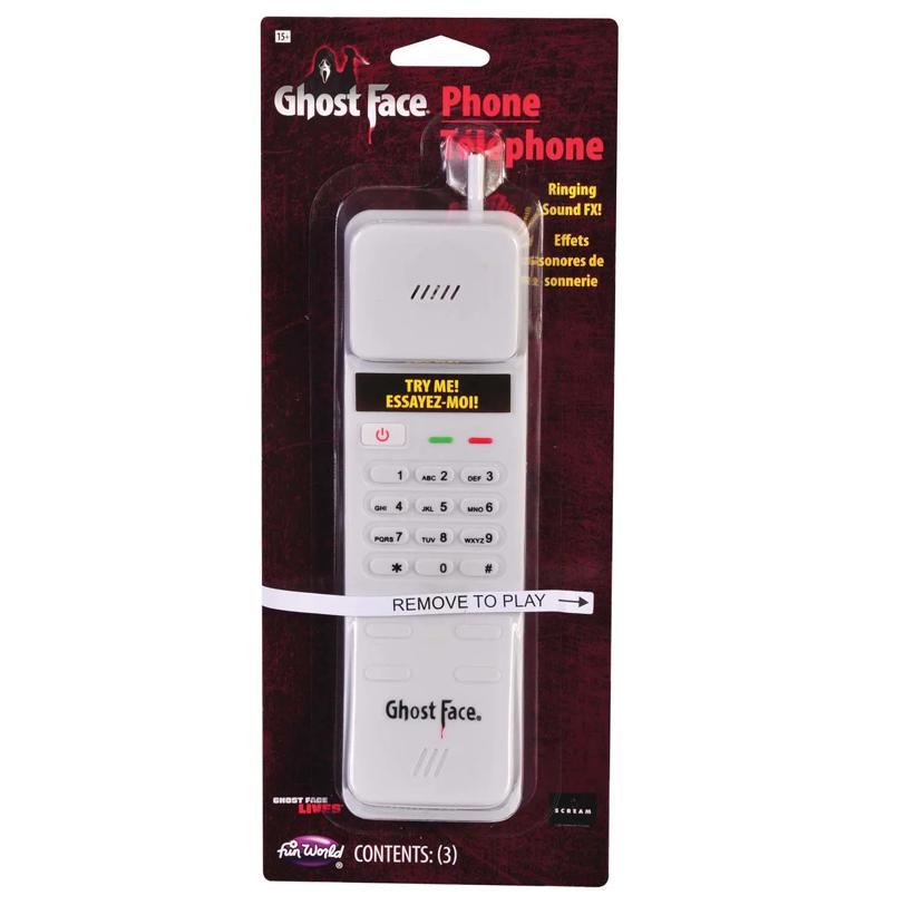 Ghost Face Phone with Sounds Costume Accessory