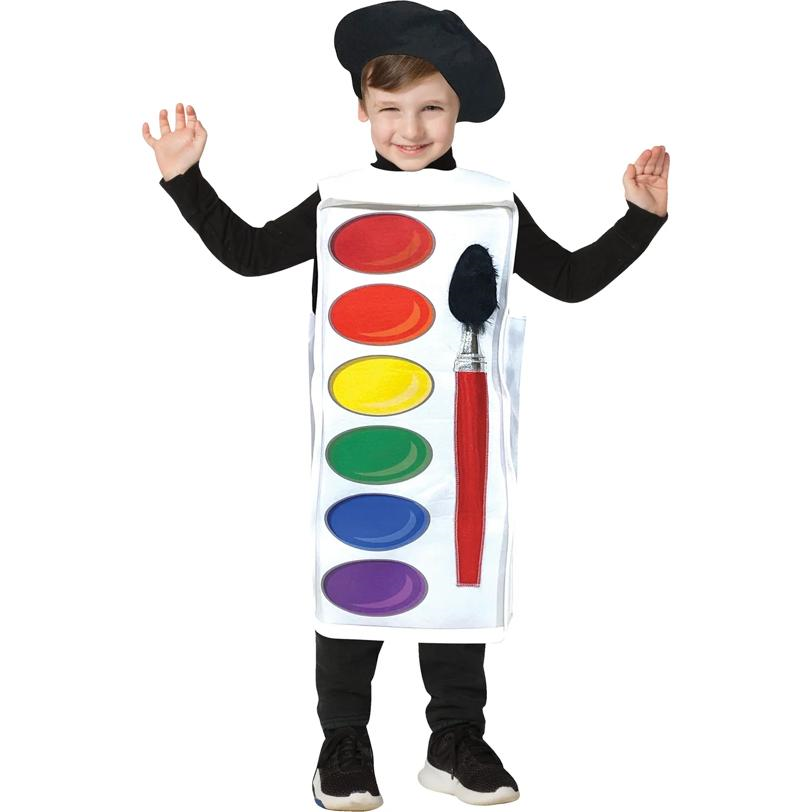 Watercolor Paint Palette Child Costume