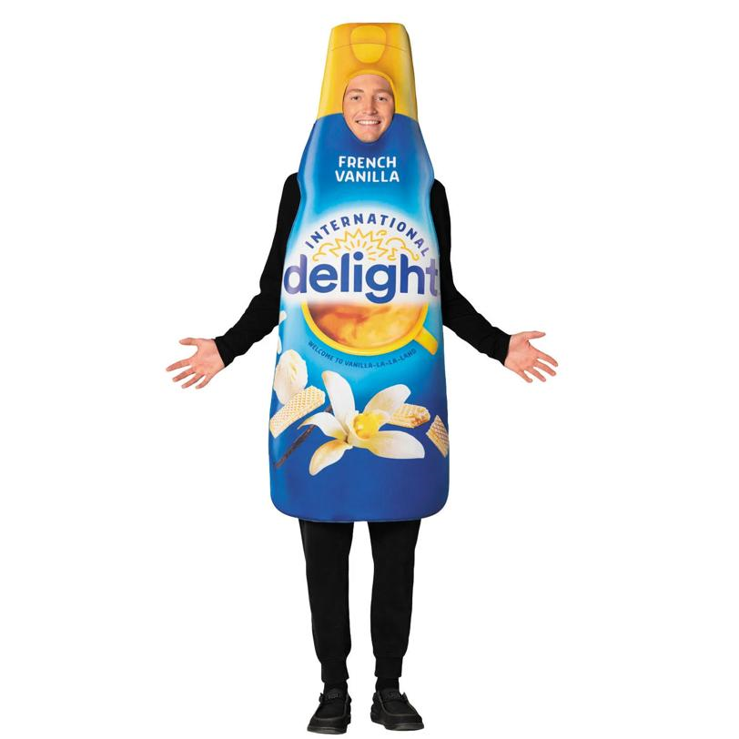 Adults International Delight French Vanilla Creamer Costume