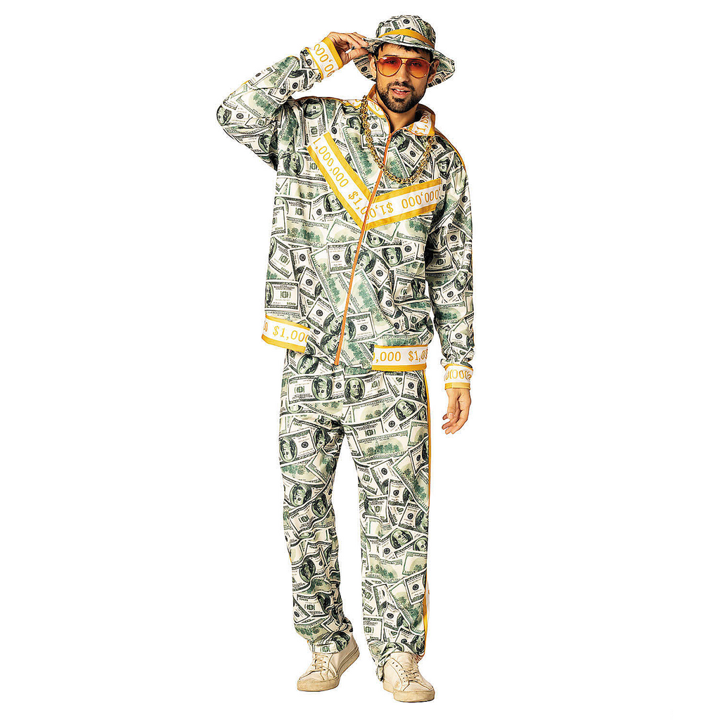 Adults Million Dollar Money Suit Costume