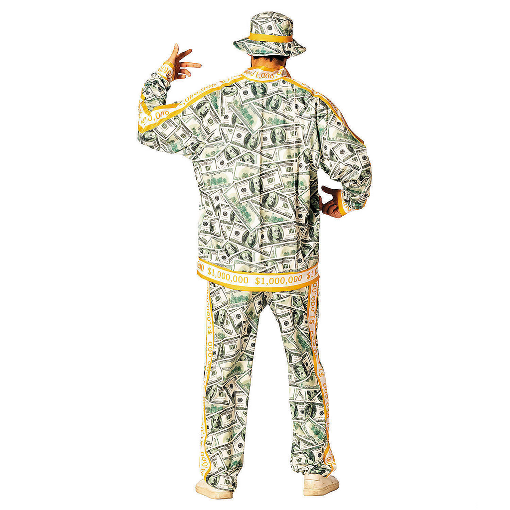 Adults Million Dollar Money Suit Costume