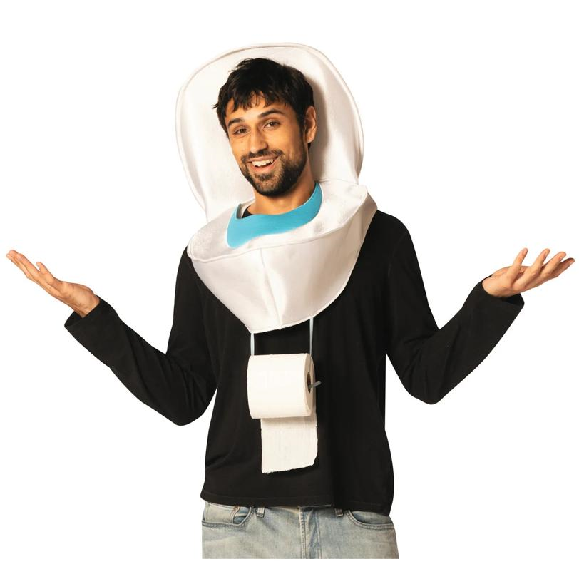 Adults Toilet Headpiece Costume