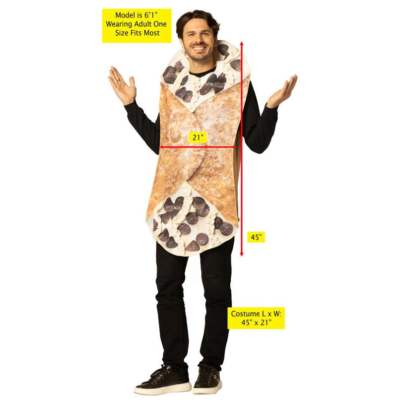 Adults Cannoli-Shaped Foam Tunic Costume