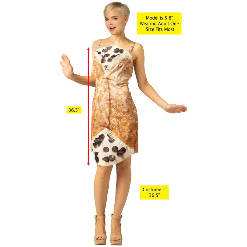 Women's Cannoli Polyester Dress Costume