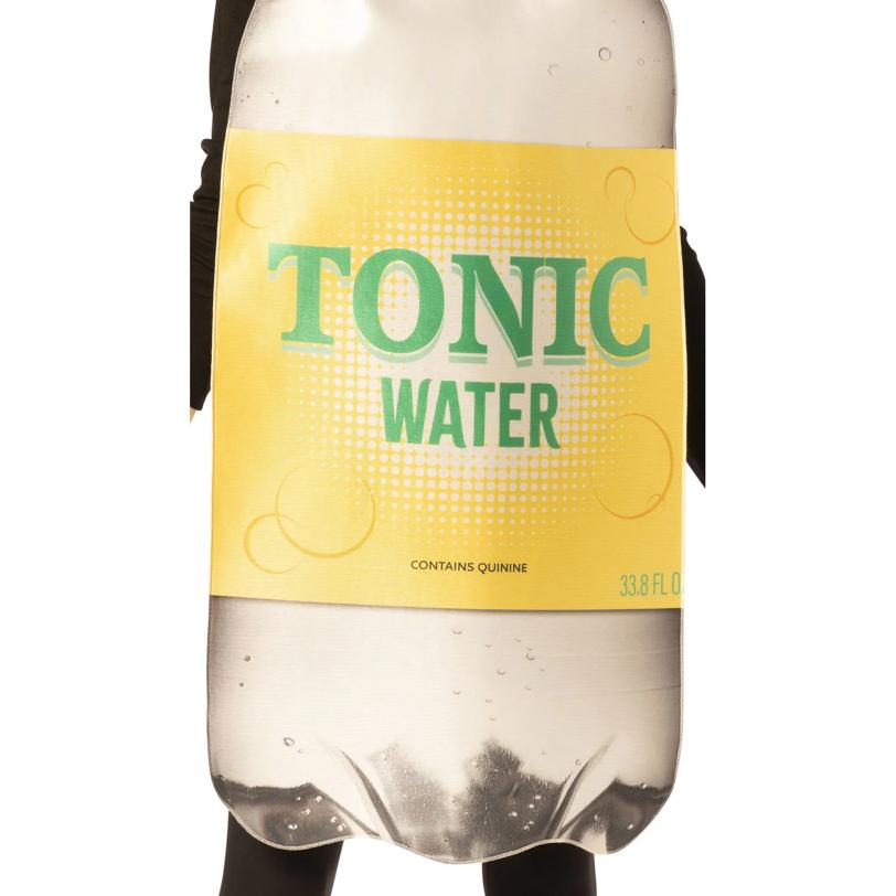 Adults Tonic Water Bottle Tunic Costume with Hat - One Size