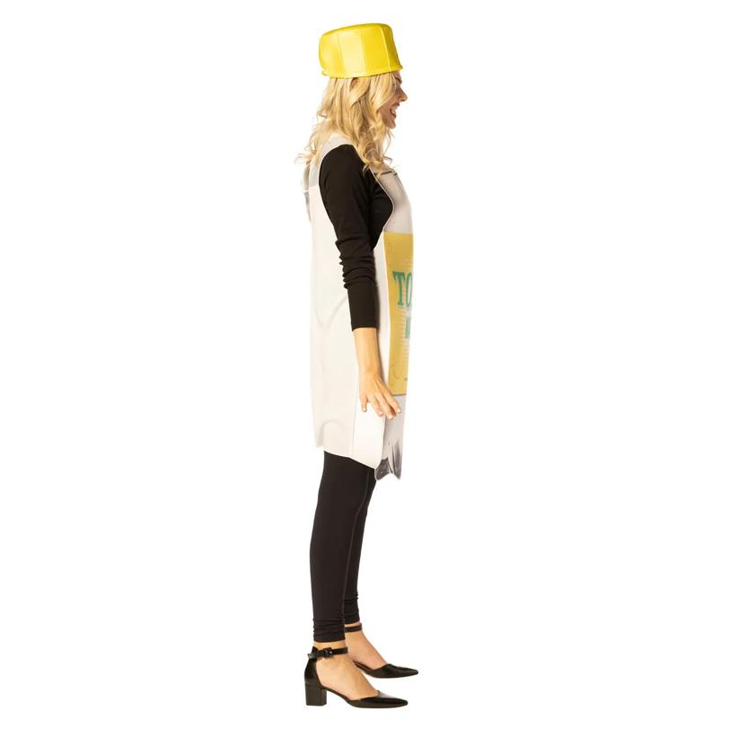 Adults Tonic Water Bottle Tunic Costume with Hat - One Size