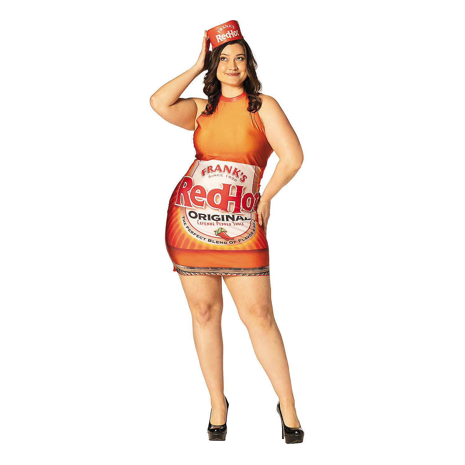 Adults Frank's Red Hot Sauce Bottle Dress Costume