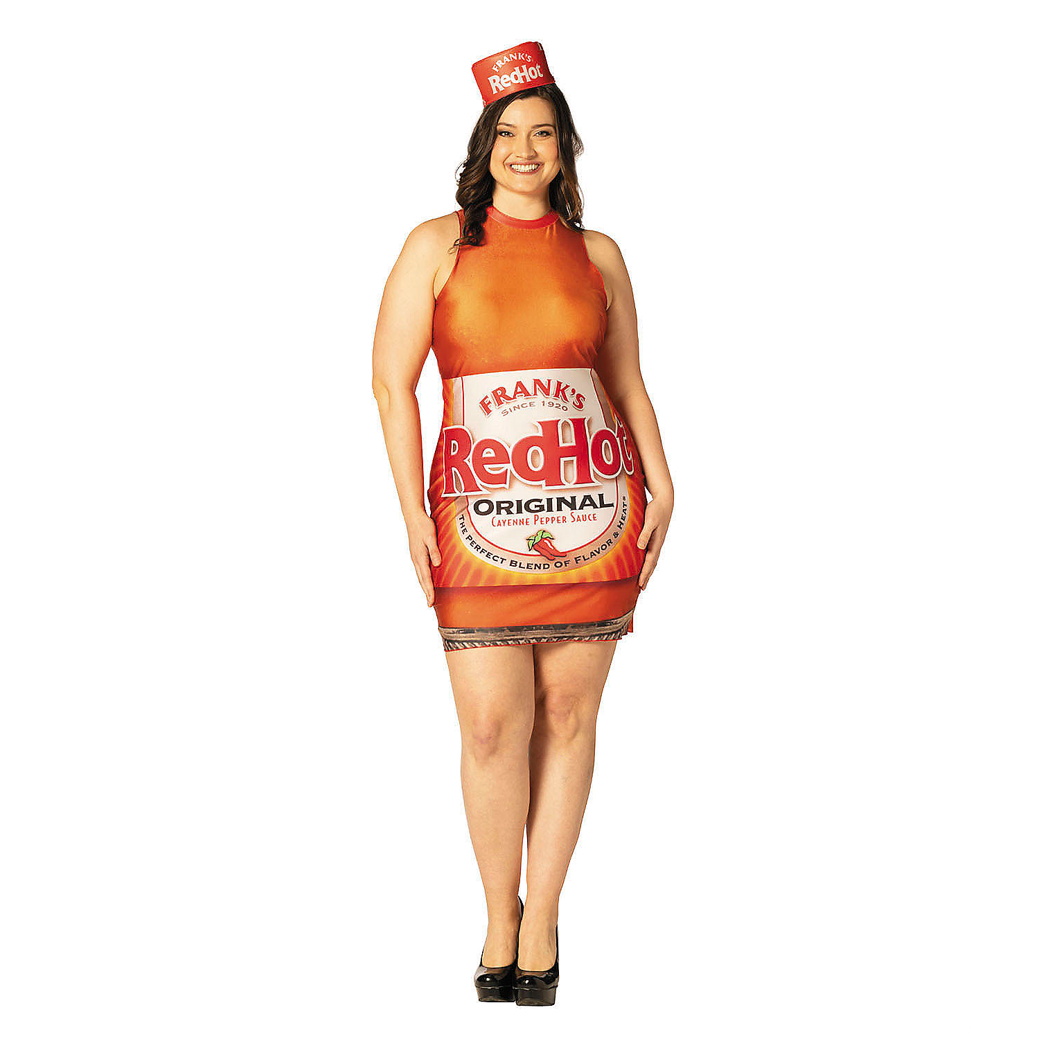 Adults Frank's Red Hot Sauce Bottle Dress Costume