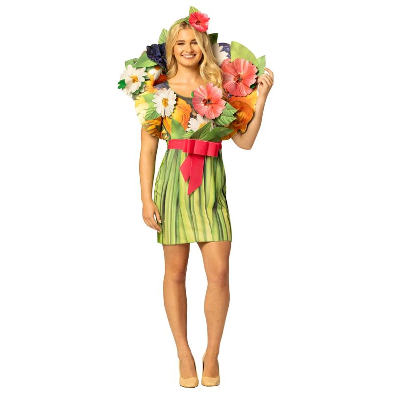 Women's Floral Bouquet Dress Costume