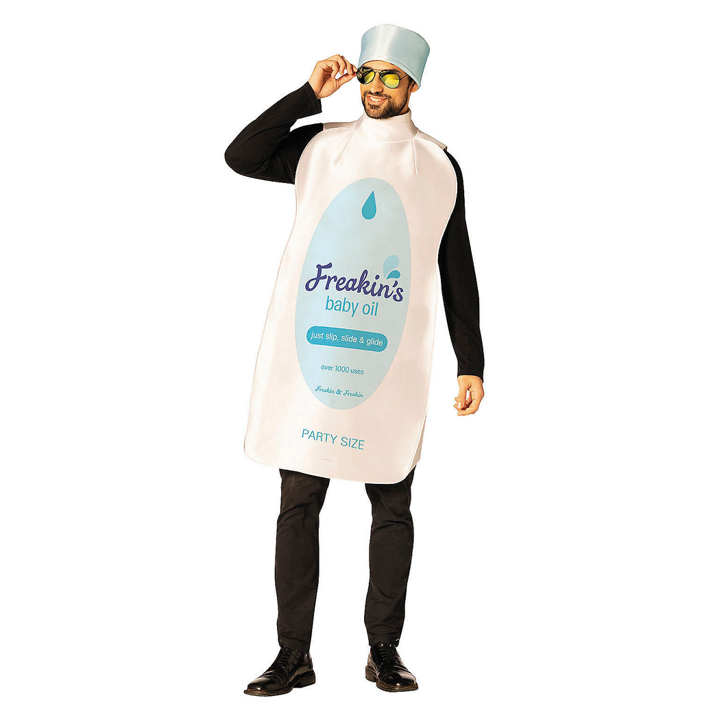 Adults Baby Oil Bottle Tunic Costume