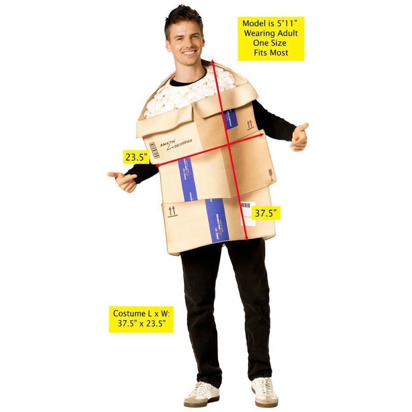 Adults Amazin' Packages Pileup Tunic Costume