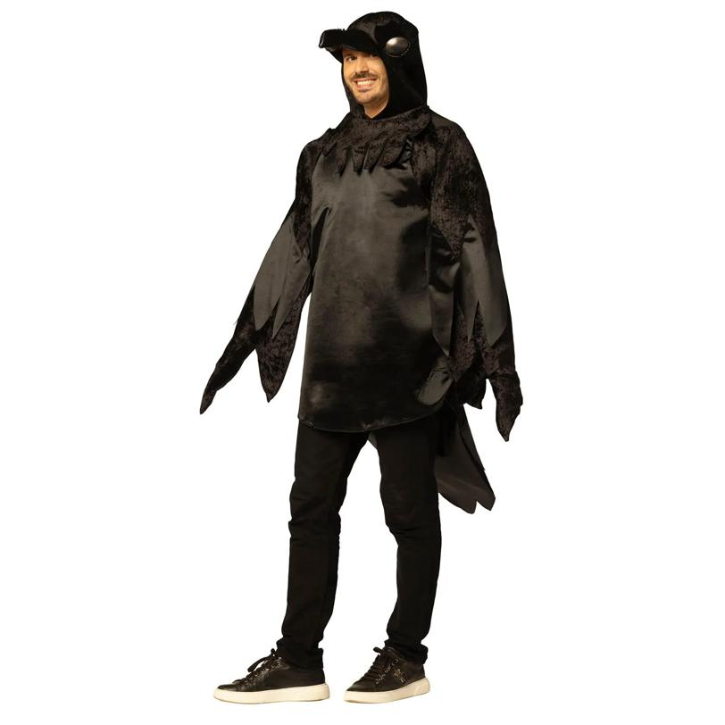 Adults Black Raven Long-Sleeved Tunic Costume