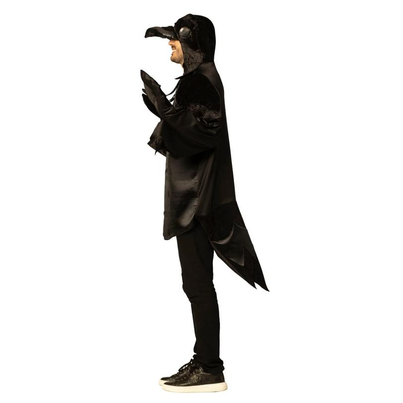 Adults Black Raven Long-Sleeved Tunic Costume