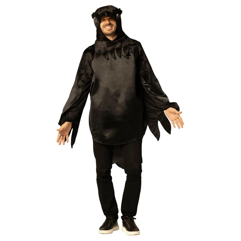 Adults Black Raven Long-Sleeved Tunic Costume